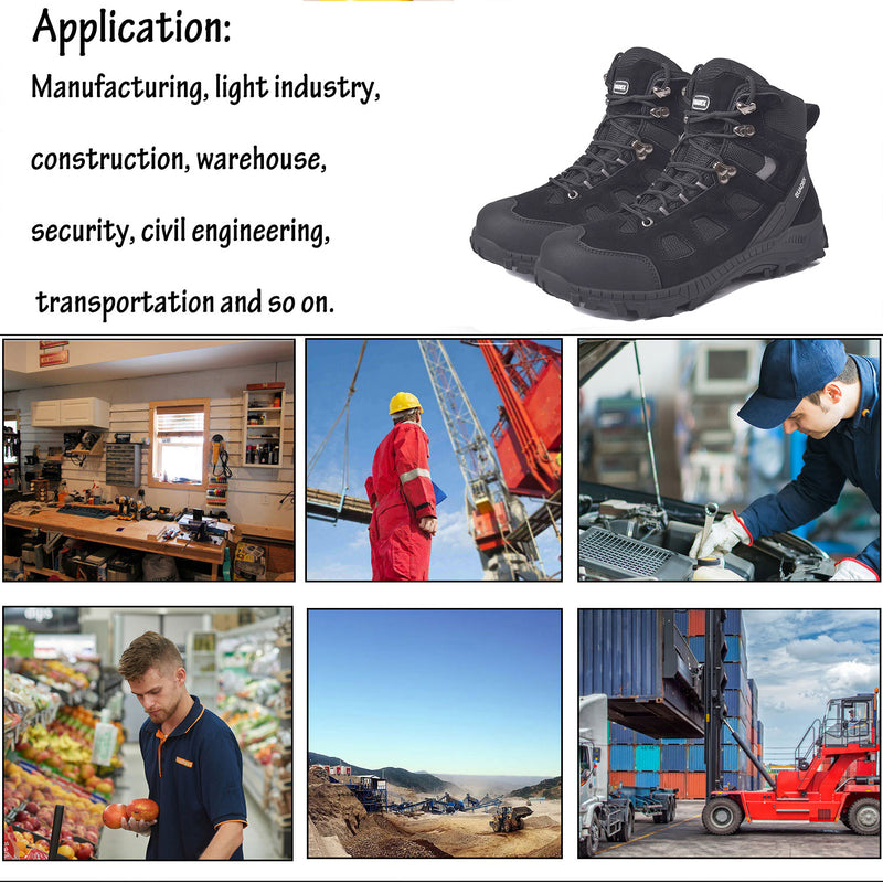 Load image into Gallery viewer, SNAZZY | SUADEX Steel Toe Boots for Men Women